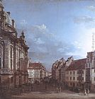 Dresden, the Frauenkirche and the Rampische Gasse by Bernardo Bellotto